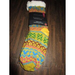 Thermaxx Sherpa Slipper Socks Ultra Soft Acrylic Thick Cushion fits Shoe 4-10